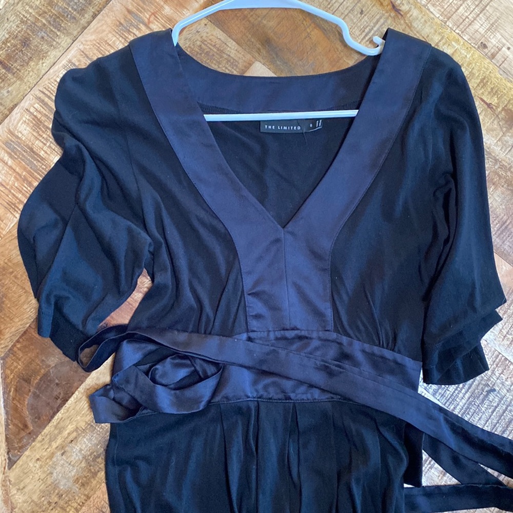Black Tunic, w Ties, The Limited- Size Small